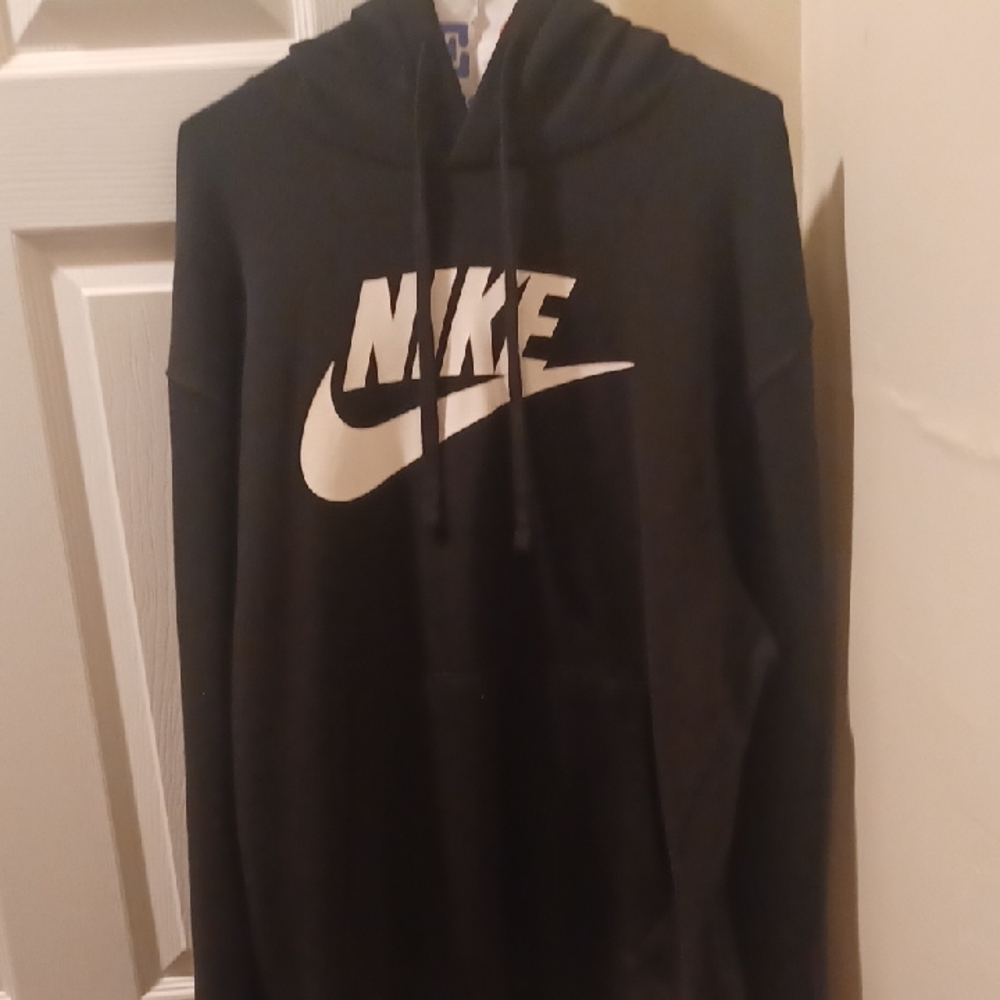 Nike Black and White Men's Hoodie